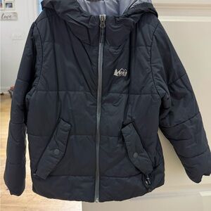 Kids Navy Puffer Jacket
